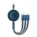 USB-кабель Baseus Bright Mirror 2 66W (1.1м) (MicroUSB+Lightning+Type-C) (синій) CAMJ010103