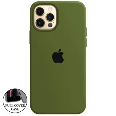 Силикон Original Round Case Apple iPhone 12 Pro Max (46) Deep Green