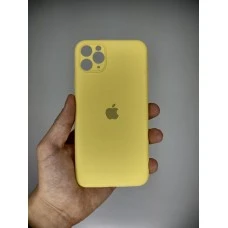 Силикон Original RoundCam Case Apple iPhone 11 Pro Max (Yellow cream)