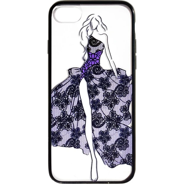 Силиконовый чехол Pattern Apple iPhone 6 / 6s (Чёрный)