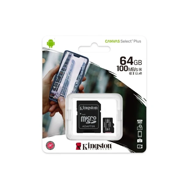 Карта памяти Kingston Canvas Select Plus MicroSDHC 32Gb (UHS-1) A1 (Class 10)