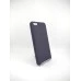 Силіконовий оригінальний чохол круглого формату для Apple iPhone 6 Plus  /  6s Plus (баклажановий)