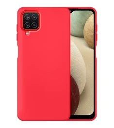 Силикон Original 360 Case Samsung Galaxy A12 (2020) (Малиновый)