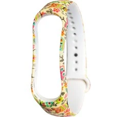 Ремешок Picture Design Xiaomi Mi Band 3 / Mi Band 4 (Жёлтая Сова)