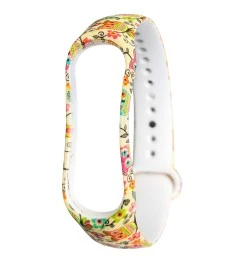 Ремешок Picture Design Xiaomi Mi Band 3 / Mi Band 4 (Жёлтая Сова)