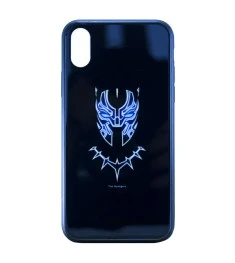 Накладка Luminous Glass Case Apple iPhone XR (Black Panther)