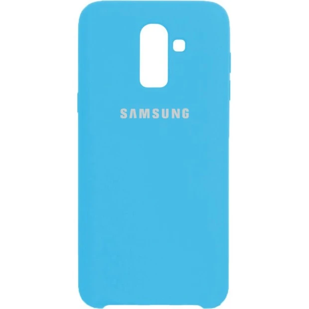 Силиконовый чехол Original Case Samsung Galaxy J8 (2018) J810 (Голубой)