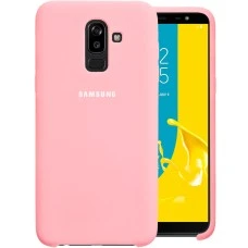 Силиконовый чехол Original Case Samsung Galaxy J8 (2018) J810 (Розовый)