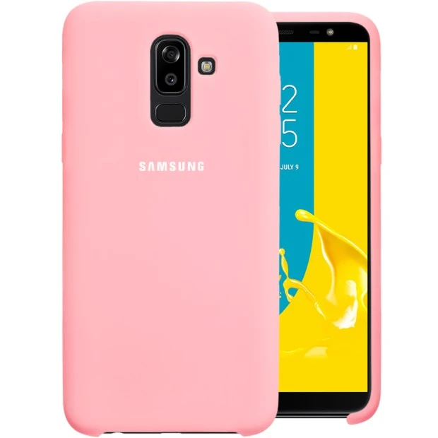 Силиконовый чехол Original Case Samsung Galaxy J8 (2018) J810 (Розовый)