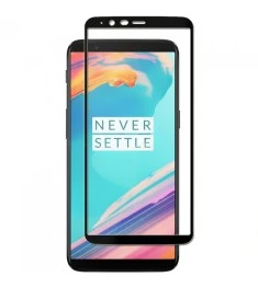 Защитное стекло OnePlus 5T Black (Клей)