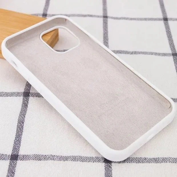 Силіконовий оригінальний чохол RoundCam для Apple iPhone 15 Pro (41) Твердий білий