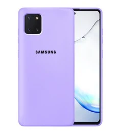 Силикон Original Case Samsung Galaxy Note 10 Lite (Фиалковый)