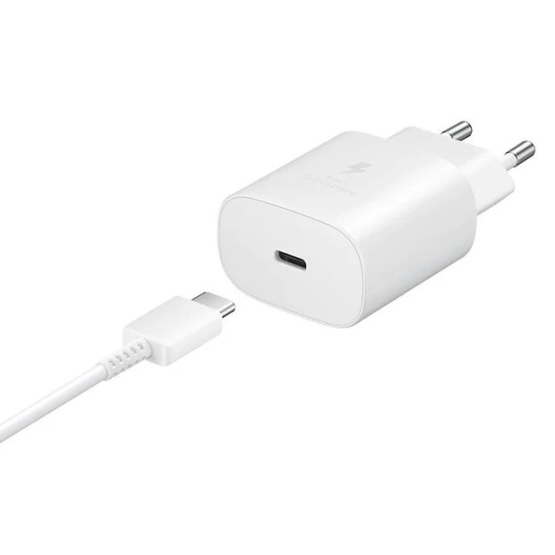 Samsung EP-TA800 25W Power Adapter (1 Type-C) + Type-C Cable (White)