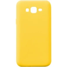 Силикон iNavi Color Samsung Galaxy J7 (2015) J700 (желтый)