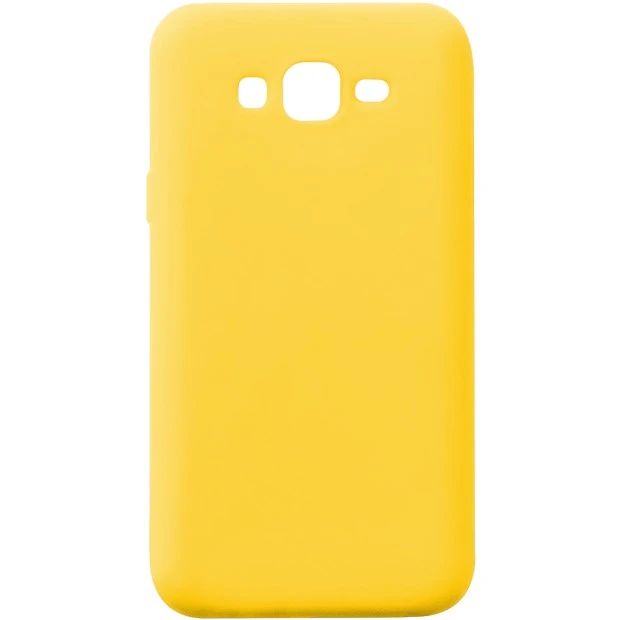Силиконовый чехол iNavi Color Samsung Galaxy J7 (2015) J700 (желтый)