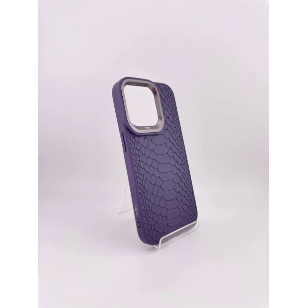 Чехол Kajsa Snake Pattern iPhone 14 Pro (Deep Purple)