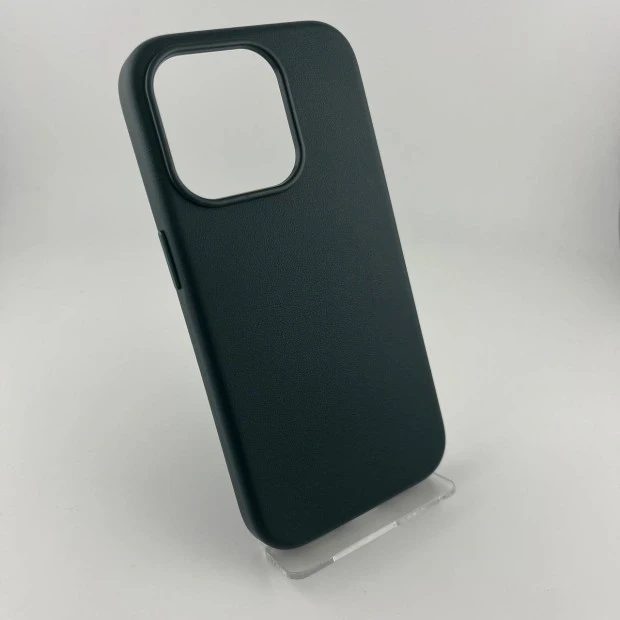 Чохол WAVE Premium Leather Edition Case з MagSafe для iPhone 15 Pro (Лісовий Зелений)