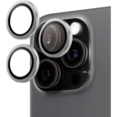 Защитное стекло на камеру iLera FocusPro Lens Apple iPhone 16 Pro / 16 Pro Max (White Titanium)
