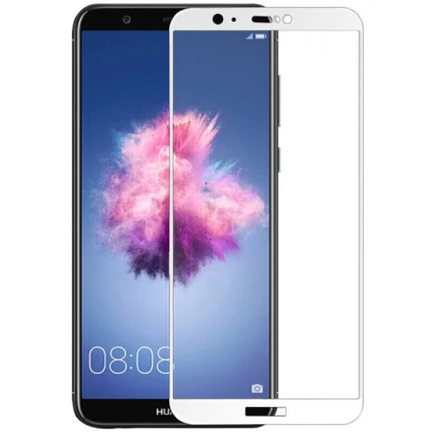 Защитное стекло для Huawei P Smart White (Клей)
