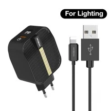 СЗУ-адаптер Moxom HC-23 + Lightning-кабель (Чёрный)