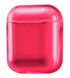 Футляр для наушников Clear Case Apple Airpods (Red)
