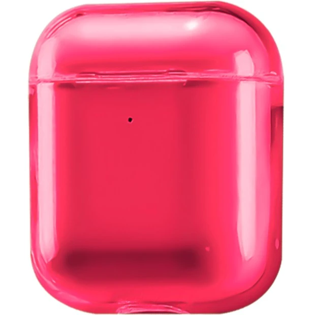 Чехол для наушников Clear Case Apple Airpods (Red)