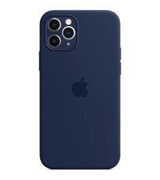 Силикон Original RoundCam Case Apple iPhone 11 Pro Max (09) Midnight Blue