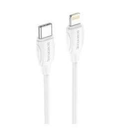 USB-кабель Borofone BX19 Benefit 20W (Type-C на Lightning) (Білий)