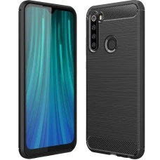 Силиконовый чехол Polished Carbon Xiaomi Redmi Note 8T (Чёрный)
