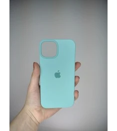 Силіконовий оригінальний чохол Round для Apple iPhone 14 (23) Морський синій