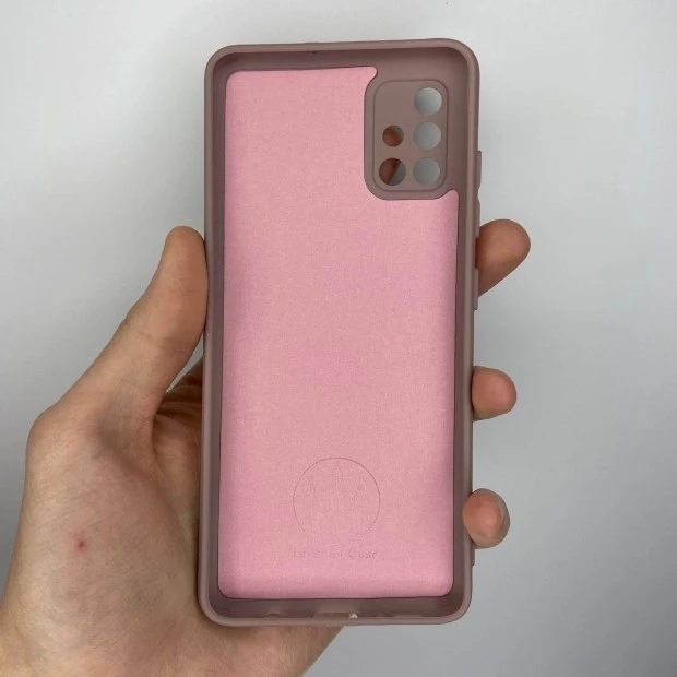 Силикон Original 360 Case Samsung Galaxy A51 (2020) (ShutCam) (Тёмная пудра)
