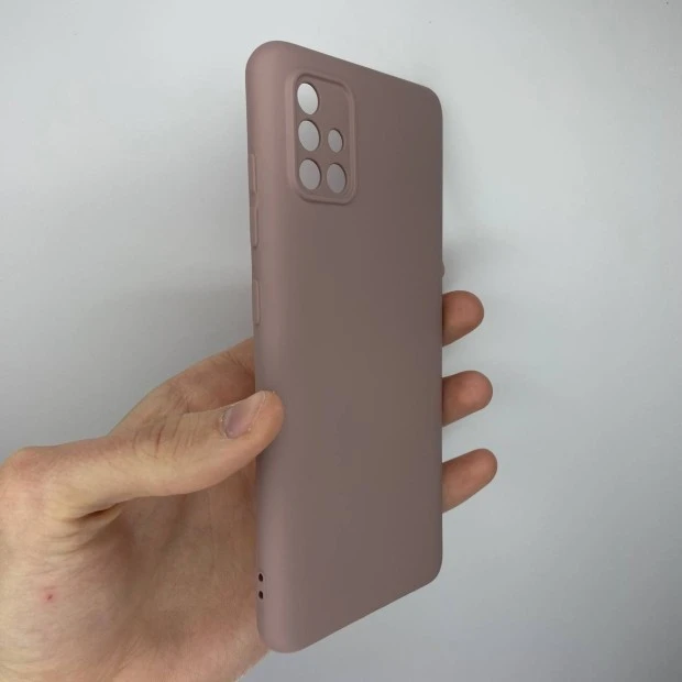 Силикон Original 360 Case Samsung Galaxy A51 (2020) (ShutCam) (Тёмная пудра)