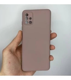 Силикон Original 360 Case Samsung Galaxy A51 (2020) (ShutCam) (Тёмная пудра)