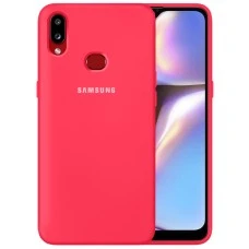 Силикон Original 360 Case Logo Samsung Galaxy A10s (2019) (Малиновый)