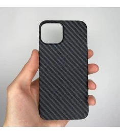Чохол-накладка Carbon MagSafe для Apple iPhone 14 (Чорний)