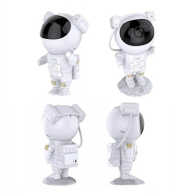 Дитячий нічник-проєктор зоряного неба Astronaut (Білий)