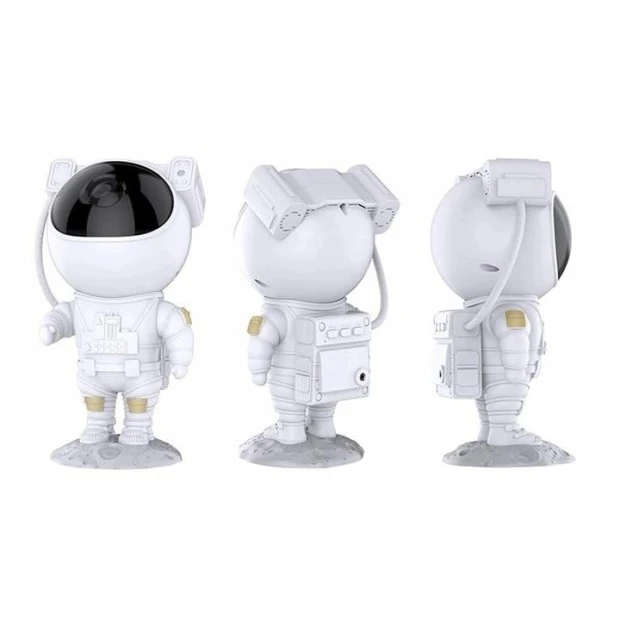 Дитячий нічник-проєктор зоряного неба Astronaut (Білий)