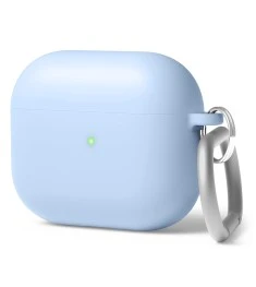 Чохол для навушників Full Silicone Case Apple AirPods 3 (15) Бузковий