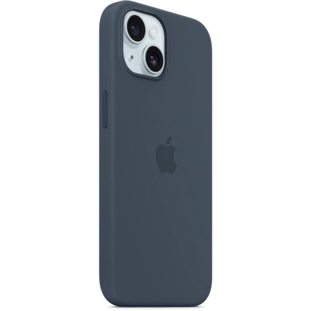 Силіконовий чохол з MagSafe для Apple iPhone 15 (Storm Blue) (Оригінал)