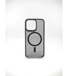 Силікон iPaky Carbon Clear з MagSafe для iPhone 13 Pro (чорний)