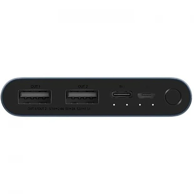 Внешний аккумулятор Xiaomi Mi Power Bank 3 10000mAh 18W Fast Charge Black (PLM13ZM / VXN4274GL)