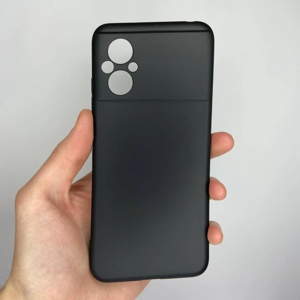Силіконовий графітовий чохол Xiaomi Poco M5 (ShutCam) (Чорний)