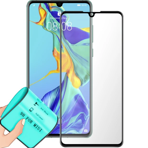 Стекло 5D Ceramic Huawei P30 Black