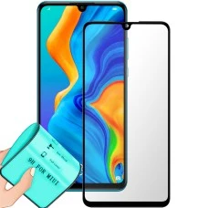 Защитное стекло 5D Ceramic Huawei P30 Lite Black