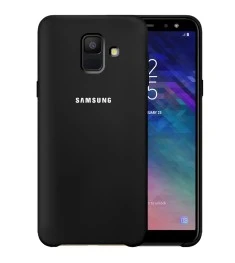 Силикон Original Case Logo Samsung Galaxy A6 A600 (Чёрный)