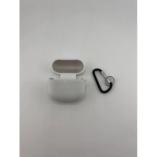 Чохол для навушників Full Silicone Case with Microfiber Apple AirPods 4 (06) Білий