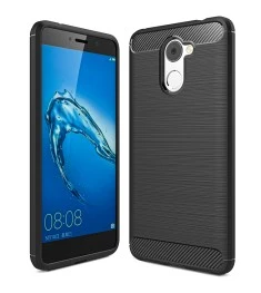 Силикон Polished Carbon Huawei Y7 (2017) (Чёрный)