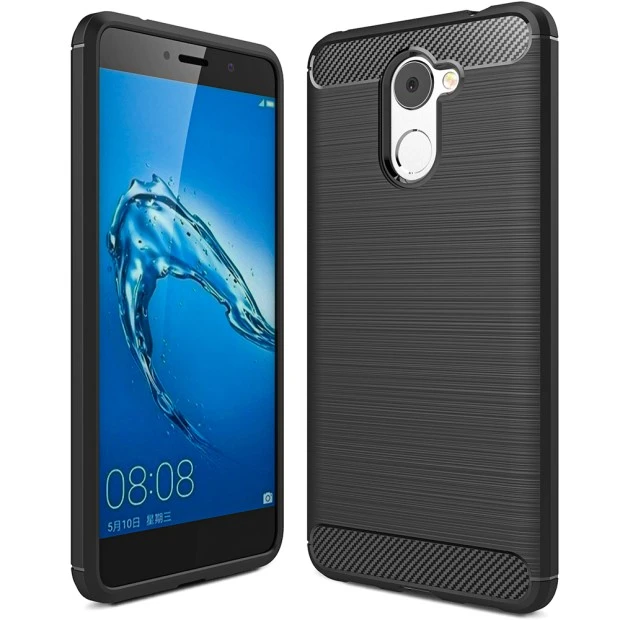 Силикон Polished Carbon Huawei Y7 (2017) (Чёрный)