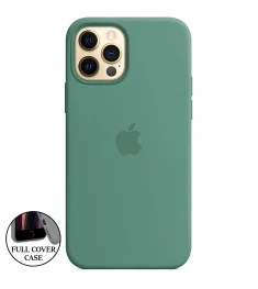 Силикон Original Round Case Apple iPhone 12 / 12 Pro (55) Blackish Green