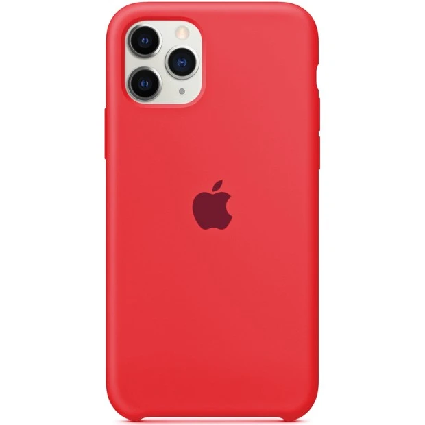 Оригінальний силіконовий чохол Apple для iPhone 11 Pro, колір кармін.